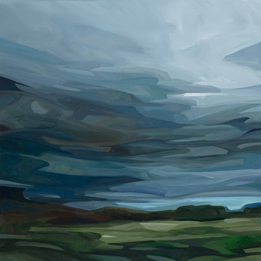 stormy sky painting wall art print