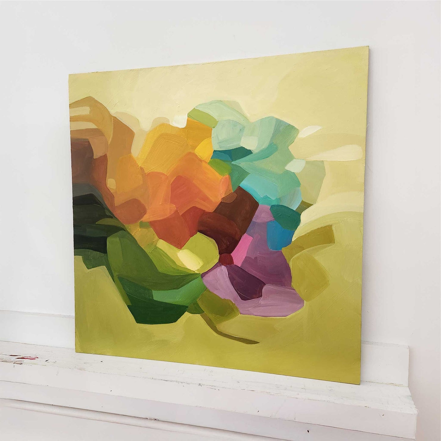 sugar sugar yellow abstract painting