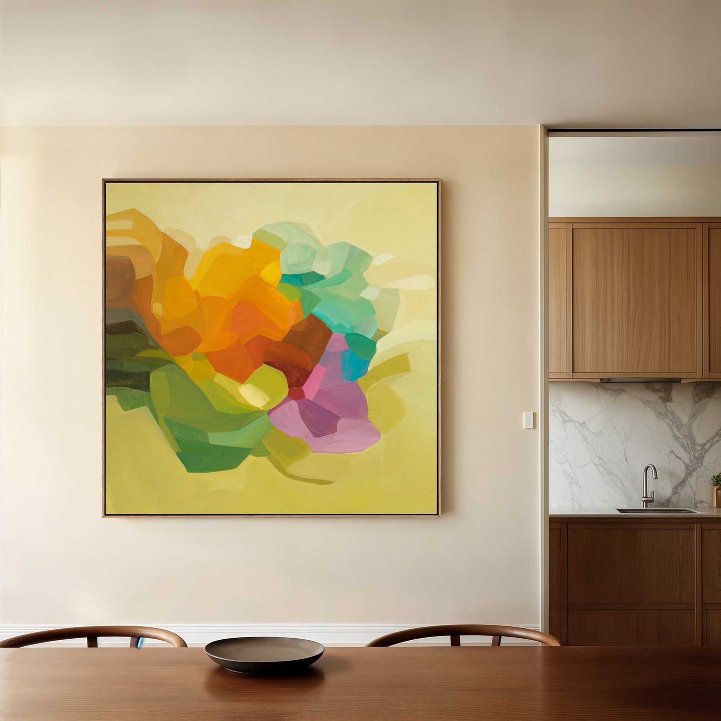 sugar sugar yellow canvas wall art print