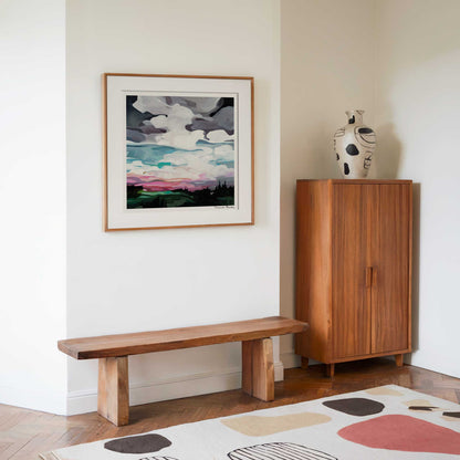 sunet painting wall art print 20x20 in hallway