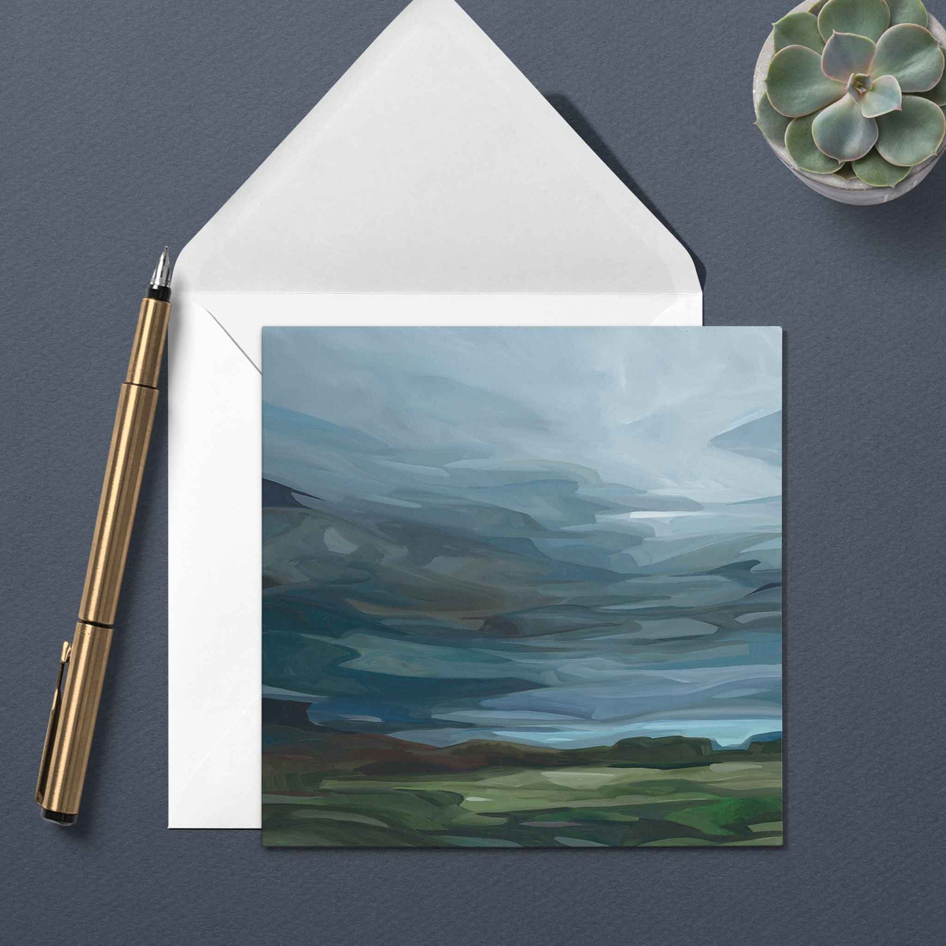 stormy sky sympathy art cards UK