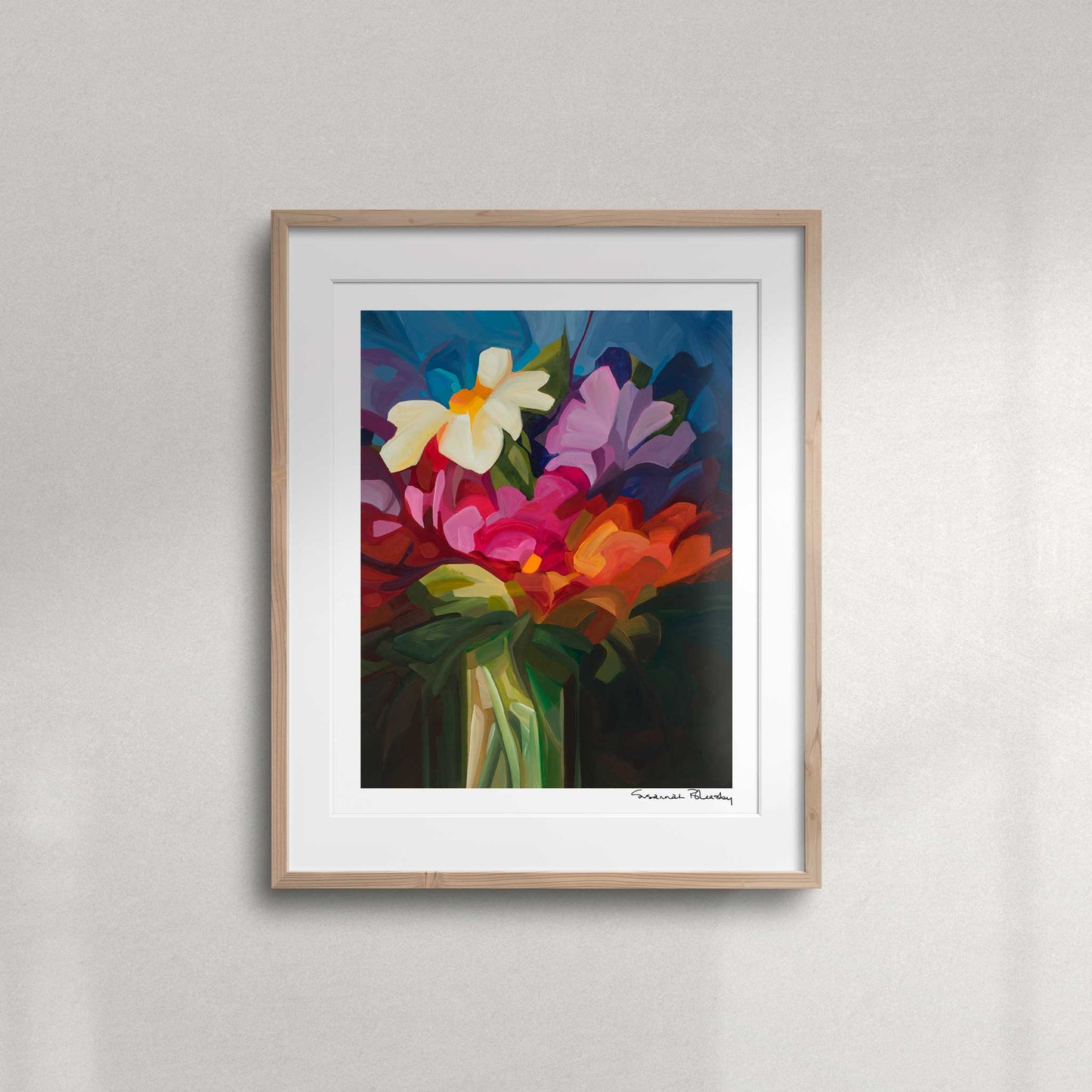 vertical abstract floral painting wall art print wildthing 2024-1