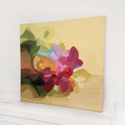 whirlybird original yellow abstract painting