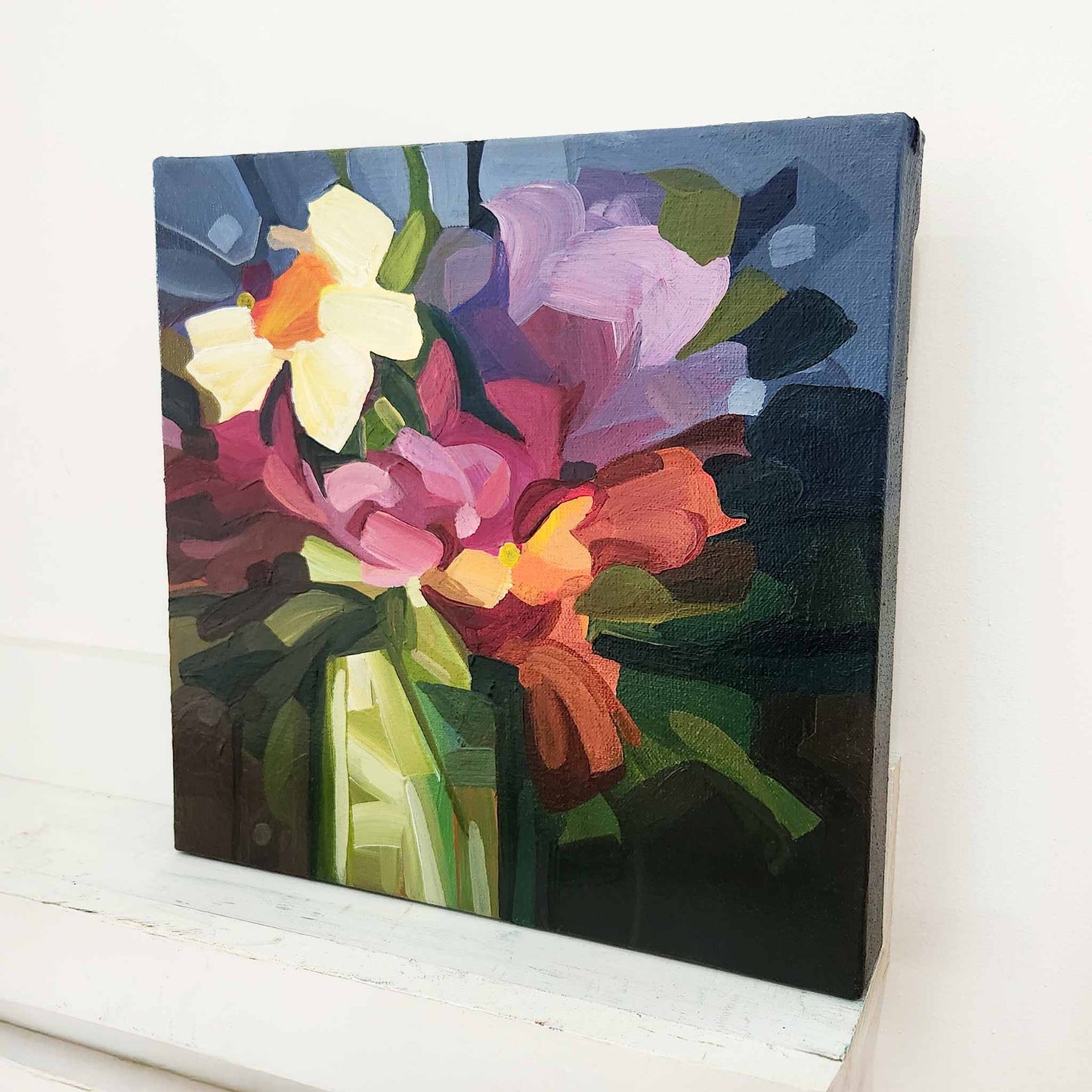 modern abstract flower painting
