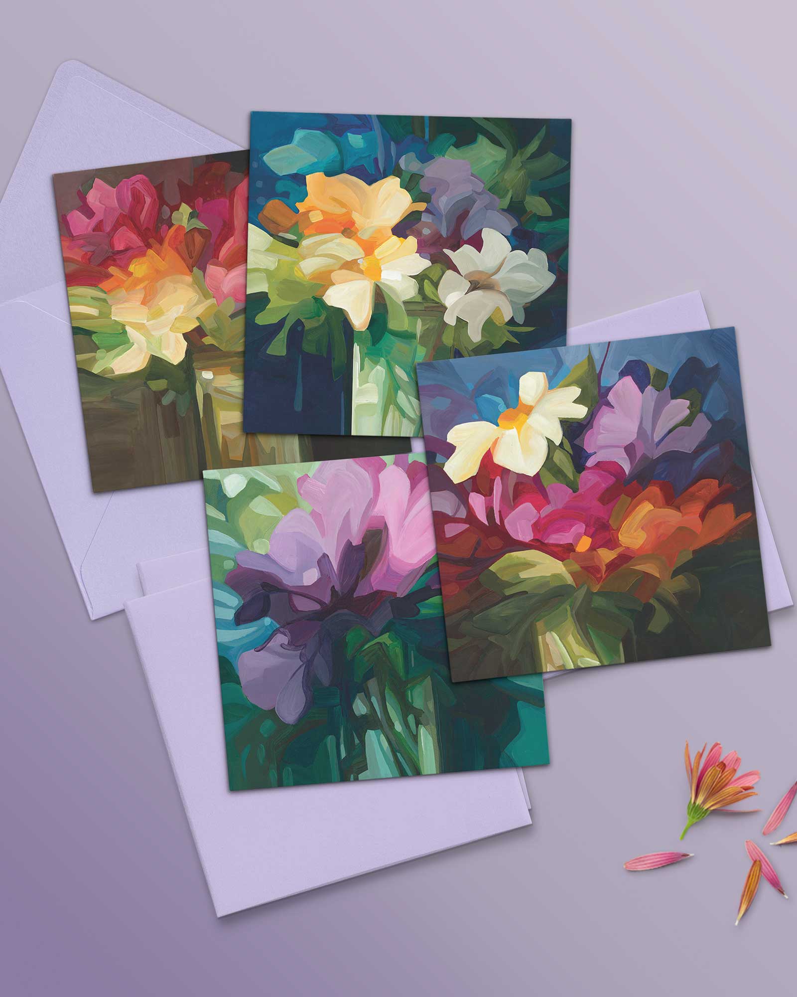 wildflower art cards UK