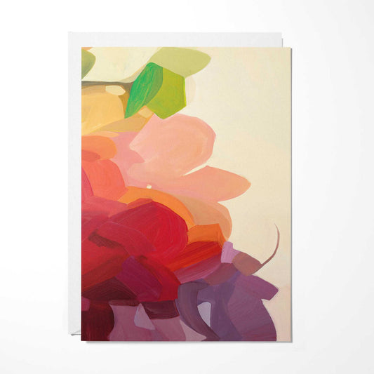 yellow abstract double sided art card