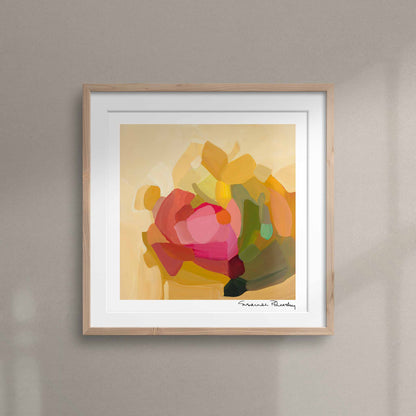 modern yellow wall art print